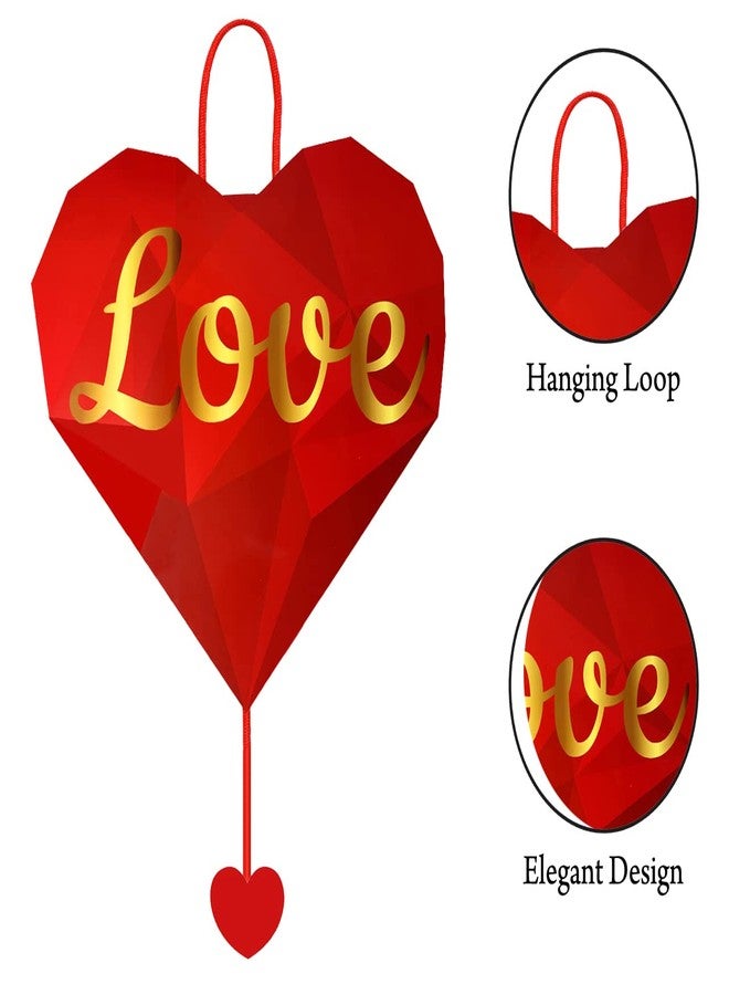 AMFIN® Red Heart Pinata, 24 Inch, Valentine's Day, Wedding, Anniversary, Engagement, Bridal Shower, Baby Festival - Image 5